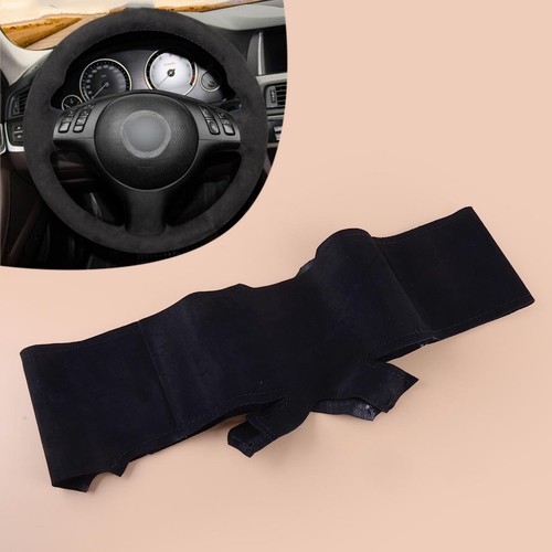 Black alcantara suede - suede, steering
