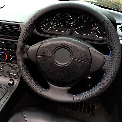 Alcantara steering wheel - alcantara, cover